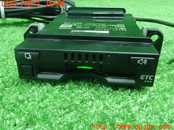 3UPJ=31030503]プリウスPHV S GRスポーツ(ZVW52)純正ビルトイン 08686-00360 DNETC019 ETC車載器 新セキュリティ規格対応 中古_m4