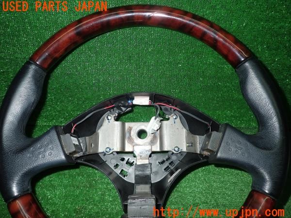 3UPJ=31040617]コペン アルティメットエディションS(L880K)純正 MOMO ウッド 木目 ステアリング 中古_m3