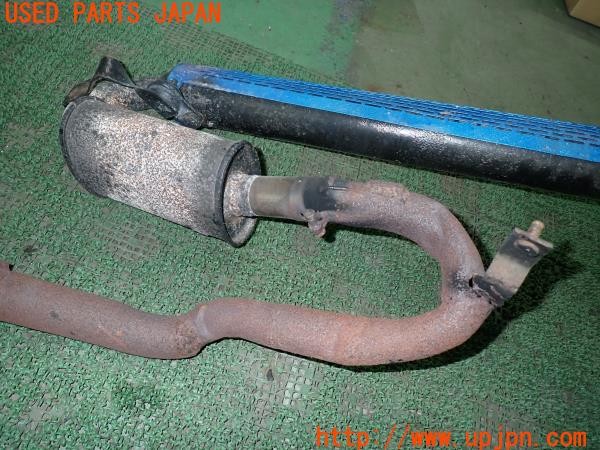 3UPJ=31250152]三菱ジープ(J58)社外 マフラー エキゾースト 右側 サイド出し エキマニ付き ジャンク_m3