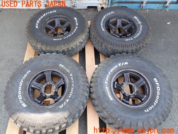 3UPJ=31250916]三菱ジープ(J58)Weds ウェッズ KEELER ホイール 15×6JJ ±0 PCD139.7 5穴 4本 中古_m0