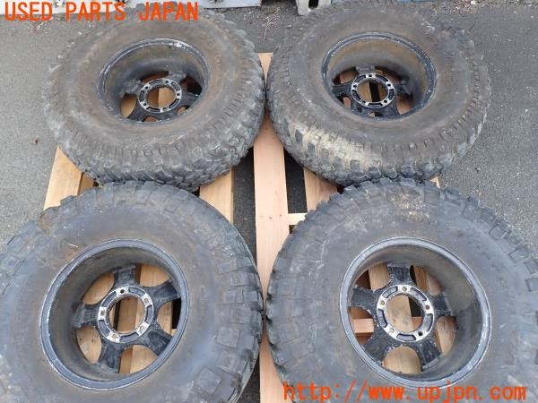 3UPJ=31250916]三菱ジープ(J58)Weds ウェッズ KEELER ホイール 15×6JJ ±0 PCD139.7 5穴 4本 中古_m4