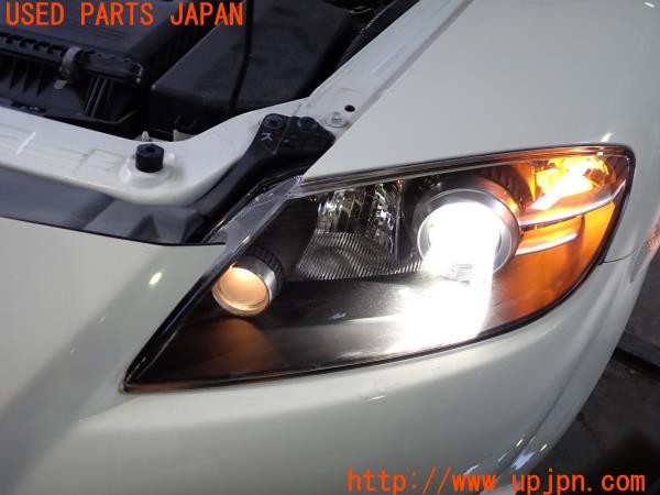 3UPJ=31280050]RX-8(SE3P)前期 ロータリーエンジン40周年記念車 純正 KOITO 100-61014 左ヘッドライト セミグロスメッキランプベゼル 中古_m4