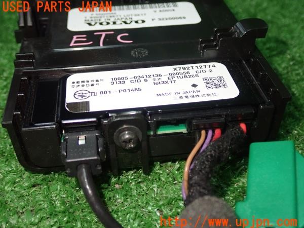 3UPJ=31340503]ボルボ EX40(XE400RXCE)純正 三菱電機 ミツビシ EP1UB20S X792T12774 ETC2.0車載器 中古_m2