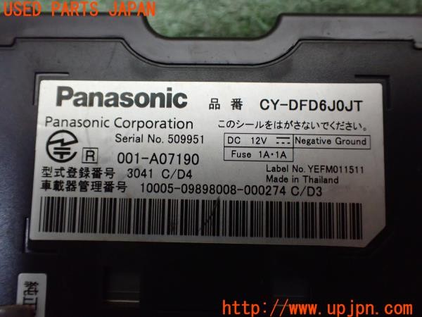 3UPJ=31350503]WRX STI(VAB C型)純正 Panasonic CY-DFD6J0JT CY-ET2000D ETC車載器 ETC2.0 本体のみ 中古_m4