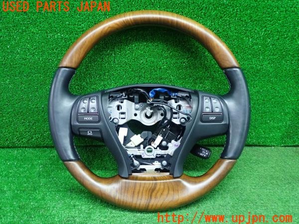 3UPJ=31610617]レクサス LS460(USF40)後期 純正 木目調 ステアリング 中古_m0