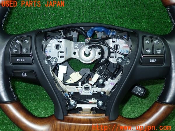 3UPJ=31610617]レクサス LS460(USF40)後期 純正 木目調 ステアリング 中古_m2