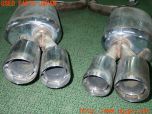 3UPJ=31840152]BMW M5(NB50 E60)前期 SACLAM サクラム SILENCER KIT サイレンサーキット リアマフラー 中古_s2