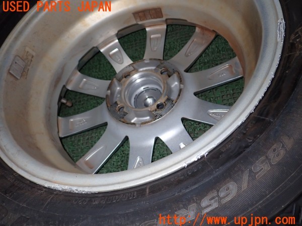 3UPJ=31980916]アクア(MXPK16)Weds ウェッズ タイヤホイール 15×5.5J +42 PCD100 4穴 4本 中古_m4