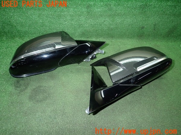 3UPJ=32160036]BMW 320d ツーリング (3D20 F31)純正 ドアミラー 社外 カーボン調カバー付き 中古_m1