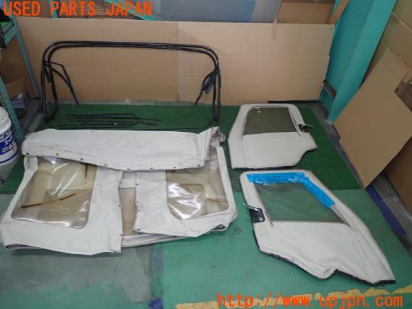 3UPJ=32390031]三菱 ジープ(J59)社外 幌 ソフトトップ 骨組み付き ジャンク_m0