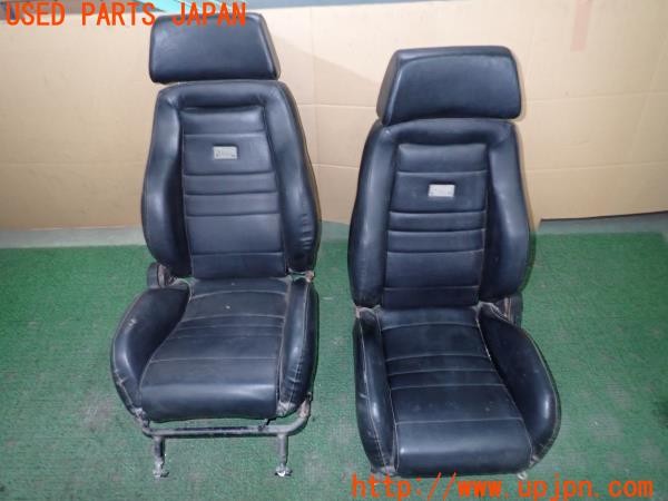 3UPJ=32390609]三菱 ジープ(J59)CHECKMAN RACING CMR シートセット セミバケット 運転席 助手席 レール付き 中古_m0