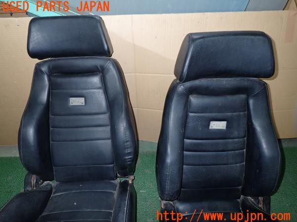 3UPJ=32390609]三菱 ジープ(J59)CHECKMAN RACING CMR シートセット セミバケット 運転席 助手席 レール付き 中古_m1