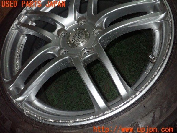 3UPJ=32490918]シビック タイプR(FD2)後期 YOKOHAMA WHEEL AVS MODEL T5 タイヤホイール② 17×7.5J +52 PCD114.3 5穴 2本 中古_m1