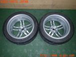 3UPJ=32490918]シビック タイプR(FD2)後期 YOKOHAMA WHEEL AVS MODEL T5 タイヤホイール② 17×7.5J +52 PCD114.3 5穴 2本 中古_s4