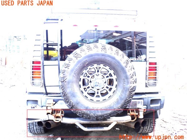 3UPJ=32510152]ハマーH2(不明)社外 マフラー 左右4本出し 中古_m4