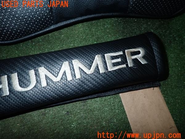 3UPJ=32510650]ハマーH2(不明)社外 ヘッドレストパッド ネックピロー シートベルトパッド 中古_m4