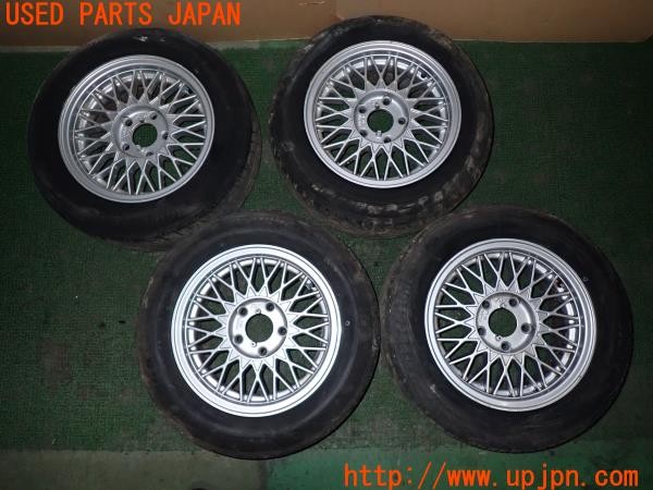 3UPJ=32590916]BMW 520i(E28)TSW ホイール 15×7J +30? PCD120 5穴 4本 中古_m0