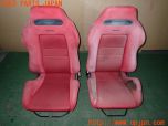 3UPJ=32630609]フェアレディZ 300ZX 2by2(GCZ32)前期 RECARO SR KBA90349 シートセット セミバケット 運転席 助手席 レール付き 中古_s0