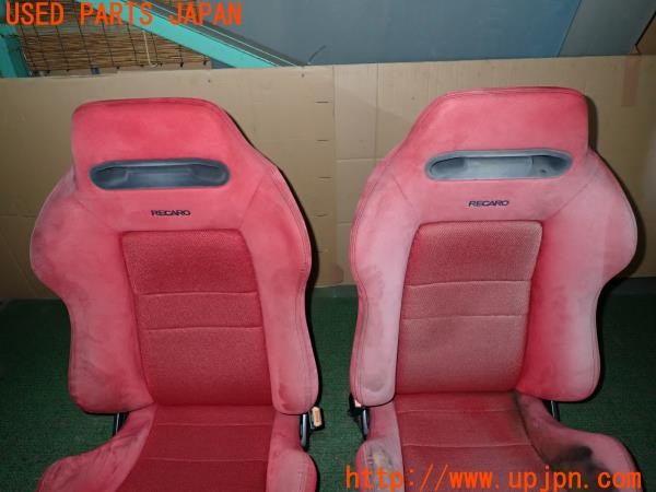 3UPJ=32630609]フェアレディZ 300ZX 2by2(GCZ32)前期 RECARO SR KBA90349 シートセット セミバケット 運転席 助手席 レール付き 中古_m1