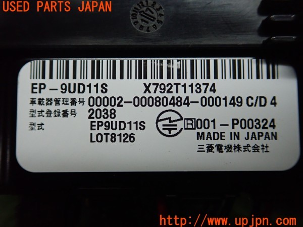 3UPJ=32680503]ボルボ V40(MB4154T)純正ビルトイン ミツビシ 三菱電機 EP-9UD11S ETC車載器 中古_m4