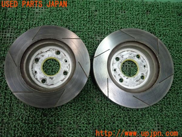 3UPJ=32700305]コペン アルティメットエディションＳ(L880K)純正 D-SPORT フロントブレーキディスクローター スリット 直径245mm 中古_m1