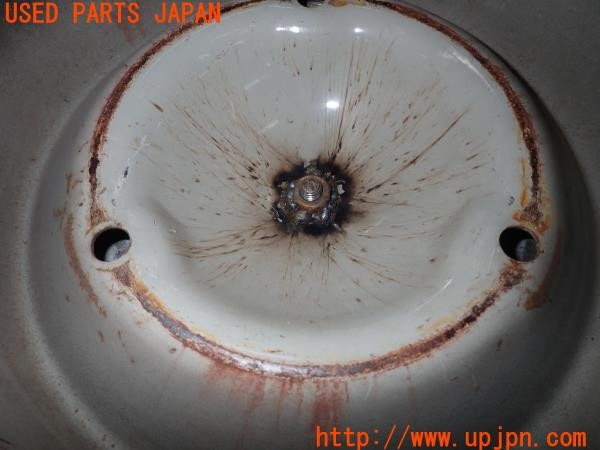 3UPJ=32760916]シトロエン 2CV SPECIAL(AZA6)純正 MICHELIN製 ホイール 15インチ PCD160 3穴 テンパータイヤ ホイールナット付 5本 中古_m4