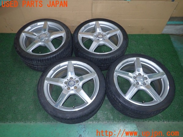 3UPJ=33000920]ベンツ CLS350(218359 C218)純正 タイヤホイール 19×8.5J +34.5 9.5J +48 PCD112 5穴 4本 中古_m0