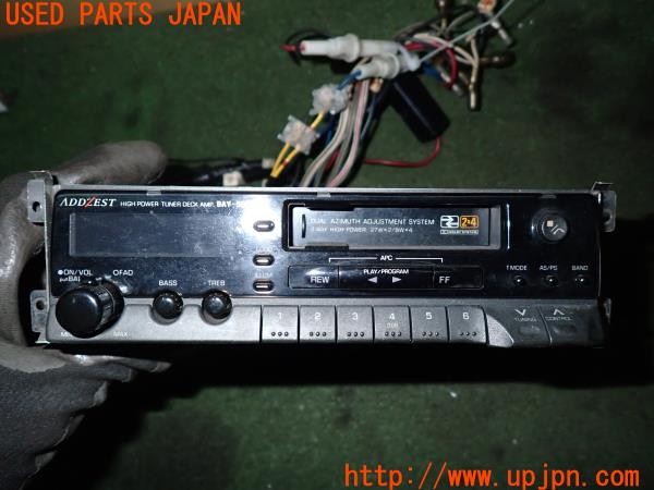3UPJ=33040518]ベンツ 500SL(不明 R107)ADDZEST アゼスト BAY-500A カセットデッキ カセットテープ ラジオ 1DIN 中古_m1