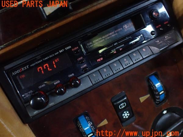 3UPJ=33040518]ベンツ 500SL(不明 R107)ADDZEST アゼスト BAY-500A カセットデッキ カセットテープ ラジオ 1DIN 中古_m4