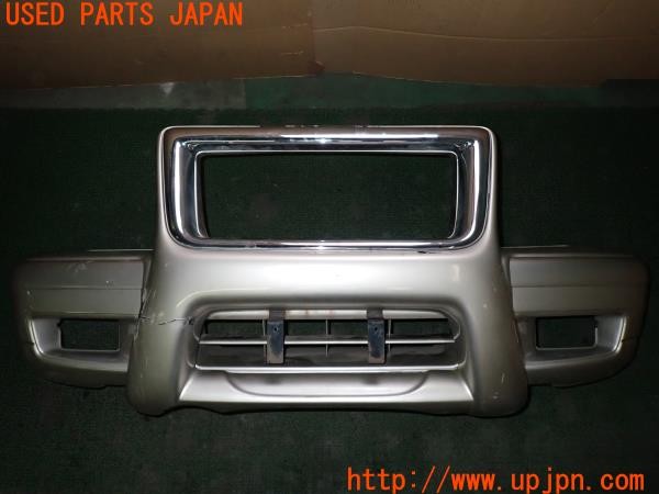 3UPJ=33230048]ビッグホーン ハンドリングバイロータスSE(UBS26GW)後期 純正 フロントバンパー グリルガード ブライトシールド付き 中古_m0
