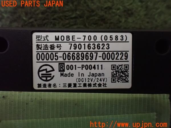 3UPJ=33290503]BMW ミニ(MINI)クーパー(XS15 F55)ミツビシ 三菱重工 MOBE-700 ETC車載器 本体のみ 中古_m2