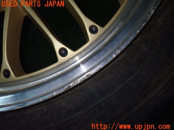 3UPJ=33550919]CR-Z ベータ(ZF1)前期 LEHRMEISTER BRUNELLO レアマイスター ブルネッロ ホイール 18×7J +48 PCD114.3 5穴 4本 中古_m1