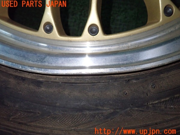 3UPJ=33550919]CR-Z ベータ(ZF1)前期 LEHRMEISTER BRUNELLO レアマイスター ブルネッロ ホイール 18×7J +48 PCD114.3 5穴 4本 中古_m2