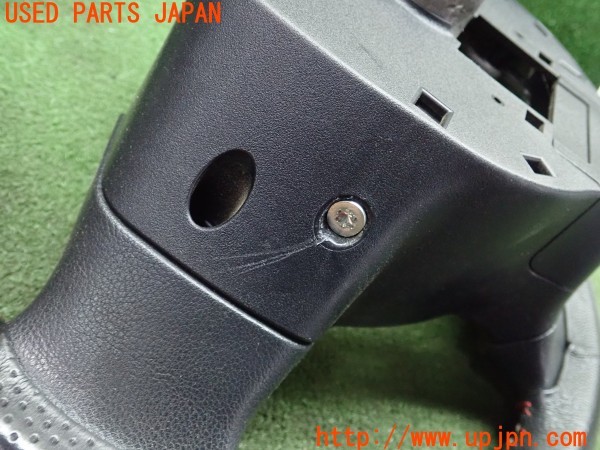 3UPJ=33640617]パジェロミニ VR(H58A)後期 純正 ステアリング 純正オプション 本革ステアリングカバー付き 中古_m4