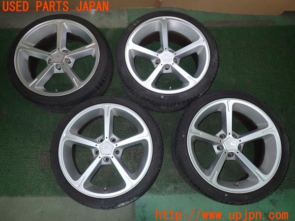 3UPJ=33670920]BMW 525i(NE25 E60)前期 AC SCHNITZER ACシュニッツァー タイヤホイール 19×8.5J+43 9.5J+21.5 PCD120 5穴 4本 中古_m0