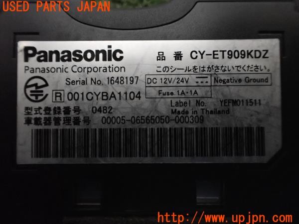 3UPJ=33750503]BMW ミニ(MINI)クーパーSD クロスオーバー(ZB20 R60)後期 Panasonic パナソニック CY-ET909KDZ ETC車載器 中古_m3