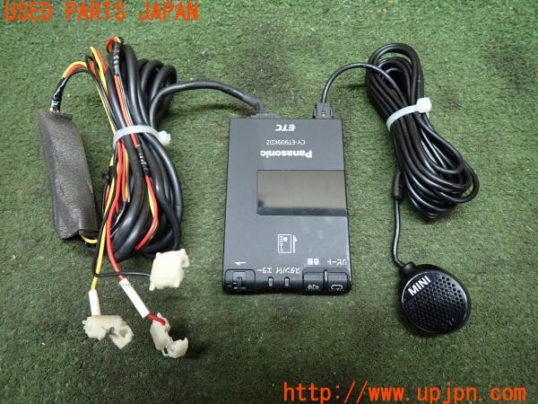 3UPJ=34030503]BMW ミニ(MINI)クーパーD クロスオーバー(XD20F R60)純正 Panasonic パナソニック CY-ET909KDZ ETC車載器 中古_m0