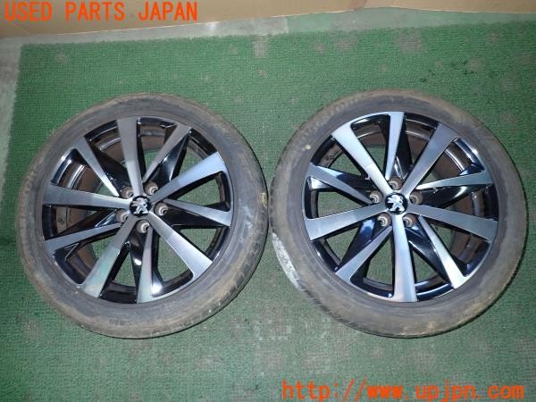 3UPJ=34800906]プジョー 508SW GTライン(R85G06)純正 98.141.181.77 タイヤホイール 18×8J +44 PCD108 5穴 2本 中古_m0