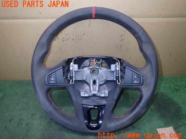 3UPJ=34870617]ルノー メガーヌ ルノースポール 273トロフィー2(DZF4R1)純正 ステアリング アルカンターラ 中古_m0