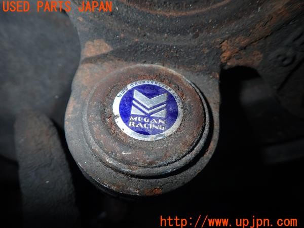 3UPJ=34920419]シビック タイプR(EP3)前期 純正 フロントナックルハブ MEGAN RACING ボールジョイント付き 中古_m4