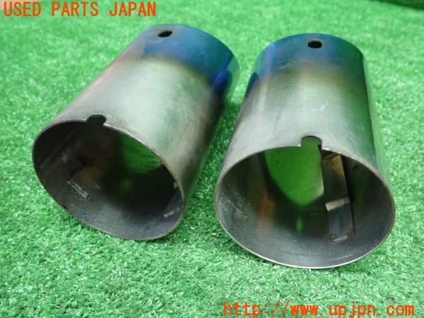 3UPJ=34930012]BMW Z4 ロードスター(BT30 E85)前期 Higashi マフラーカッター ステンレス 中古_m2