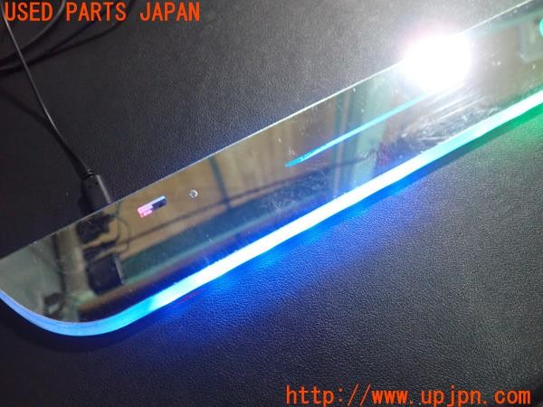 3UPJ=34930616]BMW Z4 ロードスター(BT30 E85)前期 社外 流れるスカッフプレート 2点 中古_m4