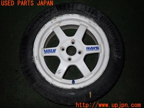 3UPJ=35000961]スイフト XGエアロ(ZC71S 4型)RAYS レイズ VOLK RACING TE37 ホイール 15×6.5JJ +39 PCD100 4穴 1本 中古_m0