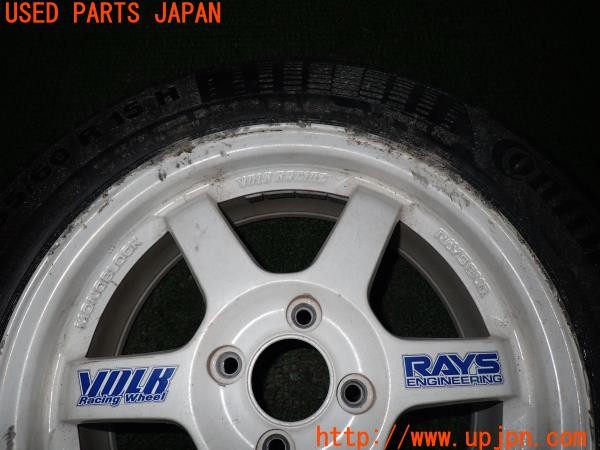 3UPJ=35000961]スイフト XGエアロ(ZC71S 4型)RAYS レイズ VOLK RACING TE37 ホイール 15×6.5JJ +39 PCD100 4穴 1本 中古_m1