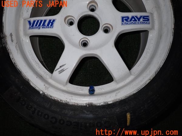 3UPJ=35000961]スイフト XGエアロ(ZC71S 4型)RAYS レイズ VOLK RACING TE37 ホイール 15×6.5JJ +39 PCD100 4穴 1本 中古_m2