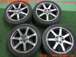 3UPJ=35250918]アルテッツァ RS200 リミテッドII(SXE10)後期 ENKEI エンケイpf07 ホイール 17×7J +48 PCD114.3 5穴 4本 中古_s0