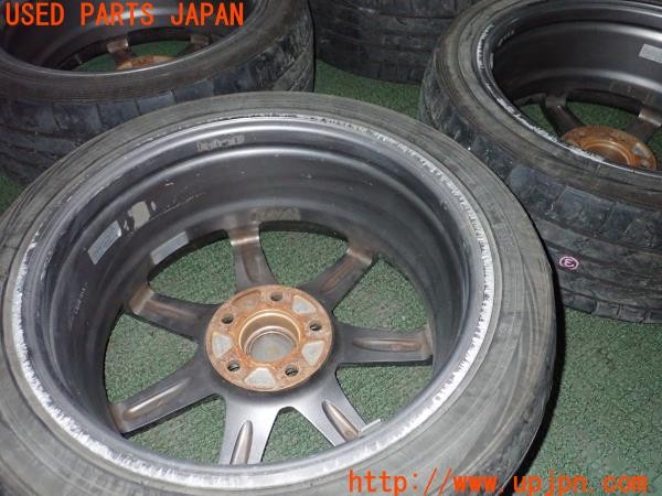 3UPJ=35250918]アルテッツァ RS200 リミテッドII(SXE10)後期 ENKEI エンケイpf07 ホイール 17×7J +48 PCD114.3 5穴 4本 中古_m3