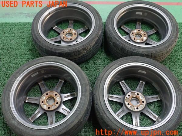 3UPJ=35250918]アルテッツァ RS200 リミテッドII(SXE10)後期 ENKEI エンケイpf07 ホイール 17×7J +48 PCD114.3 5穴 4本 中古_m4