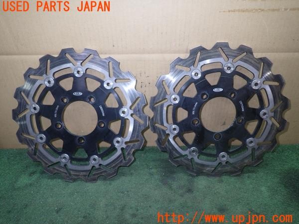 3UPJ=35360414]カワサキ ニンジャ ZX-10R(ZXT00D)ARASHI アラシ DBS034W フロントディスクローターセット 中古_m0