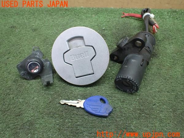3UPJ=35370209]Buell(ビューエル)FIREBOLT XB9R(2003年)純正 キーセット キーシリンダー 燃料キャップ シートロック 中古_m0